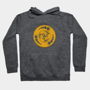 Crop Circle Disc In Gold Hoodie